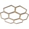 Ekena Millwork Florin Wood Fretwork Pierced Ceiling Medallion, Hickory, 18"OD x 6 3/8"ID x 3/8"T CMWP18X18X0375FOHI - alternate 4
